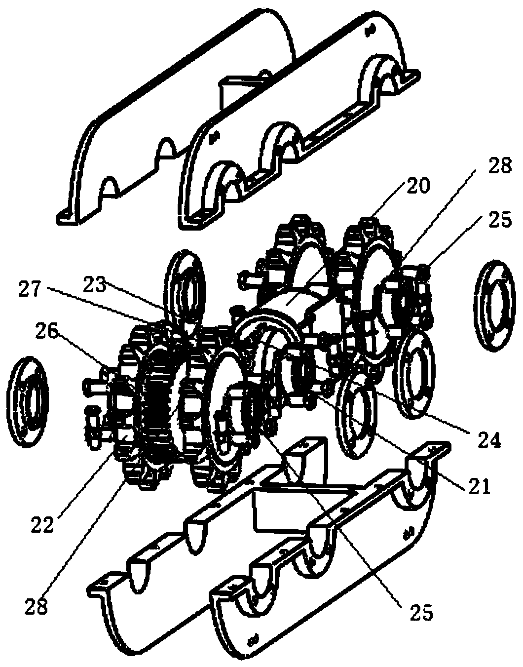 Drainage pipeline dredging device