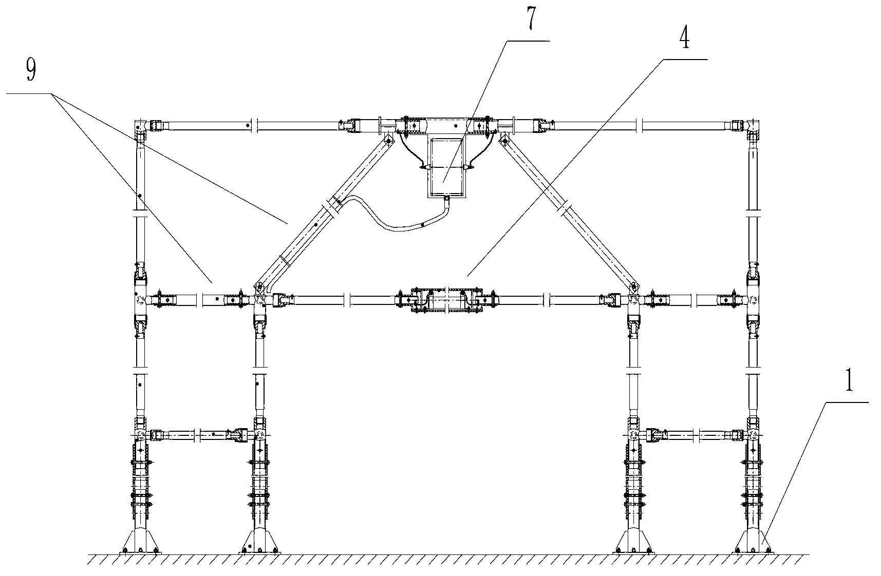 Miniaturization short wave broadband omnidirectional high elevation communication antenna