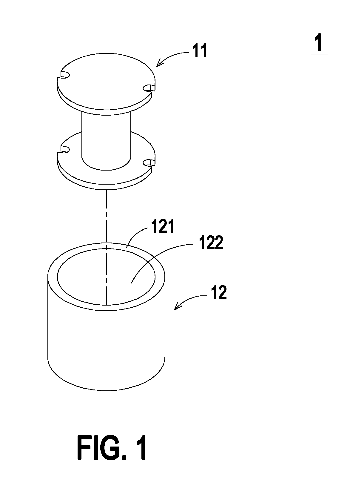 Composite magnetic core assembly, magnetic element and fabricating method thereof