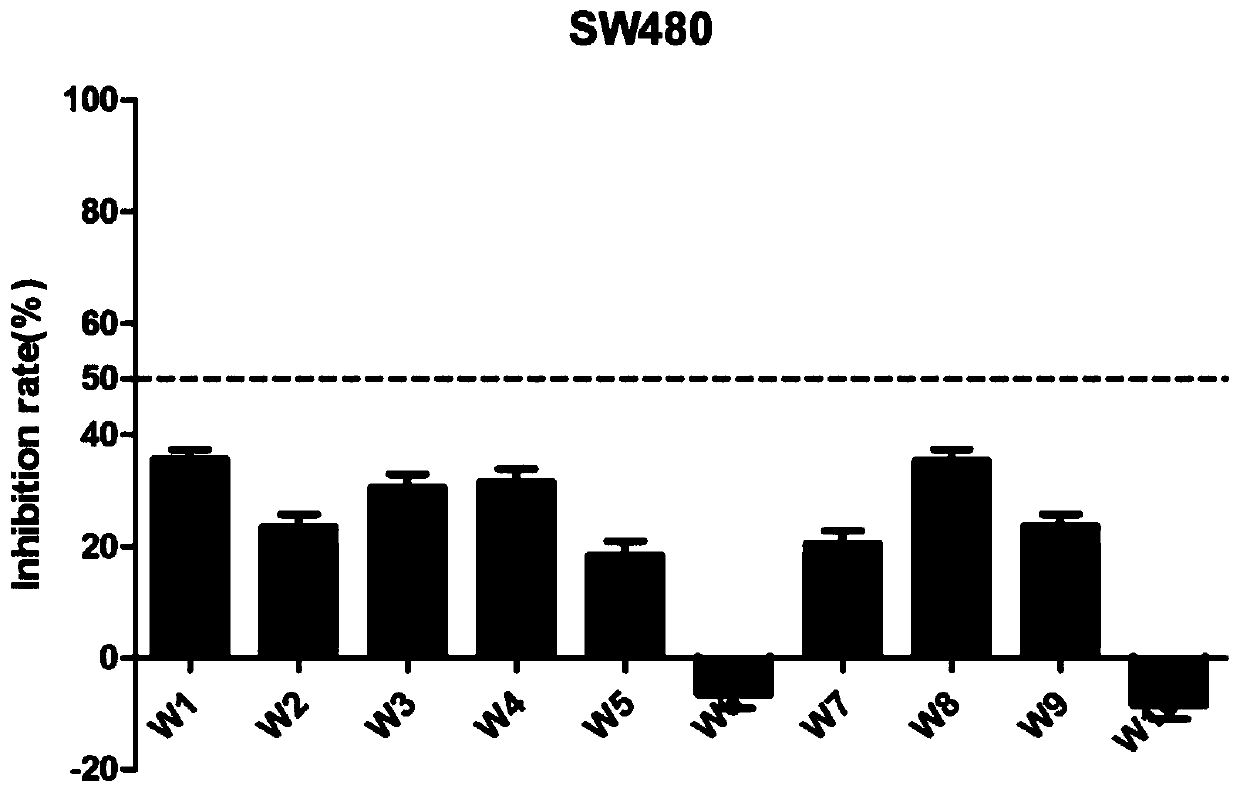 1-(2,5-dimethoxyphenyl)-3-substituted ureas colon cancer inhibitor, and preparation method and application thereof