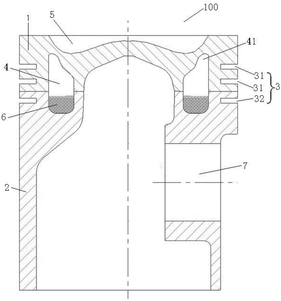 Engine piston and engine comprising same