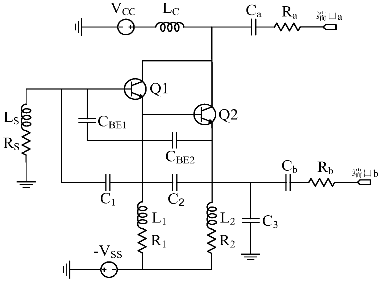 Darlington structure microwave chaotic circuit and its chip, circuit module and design method