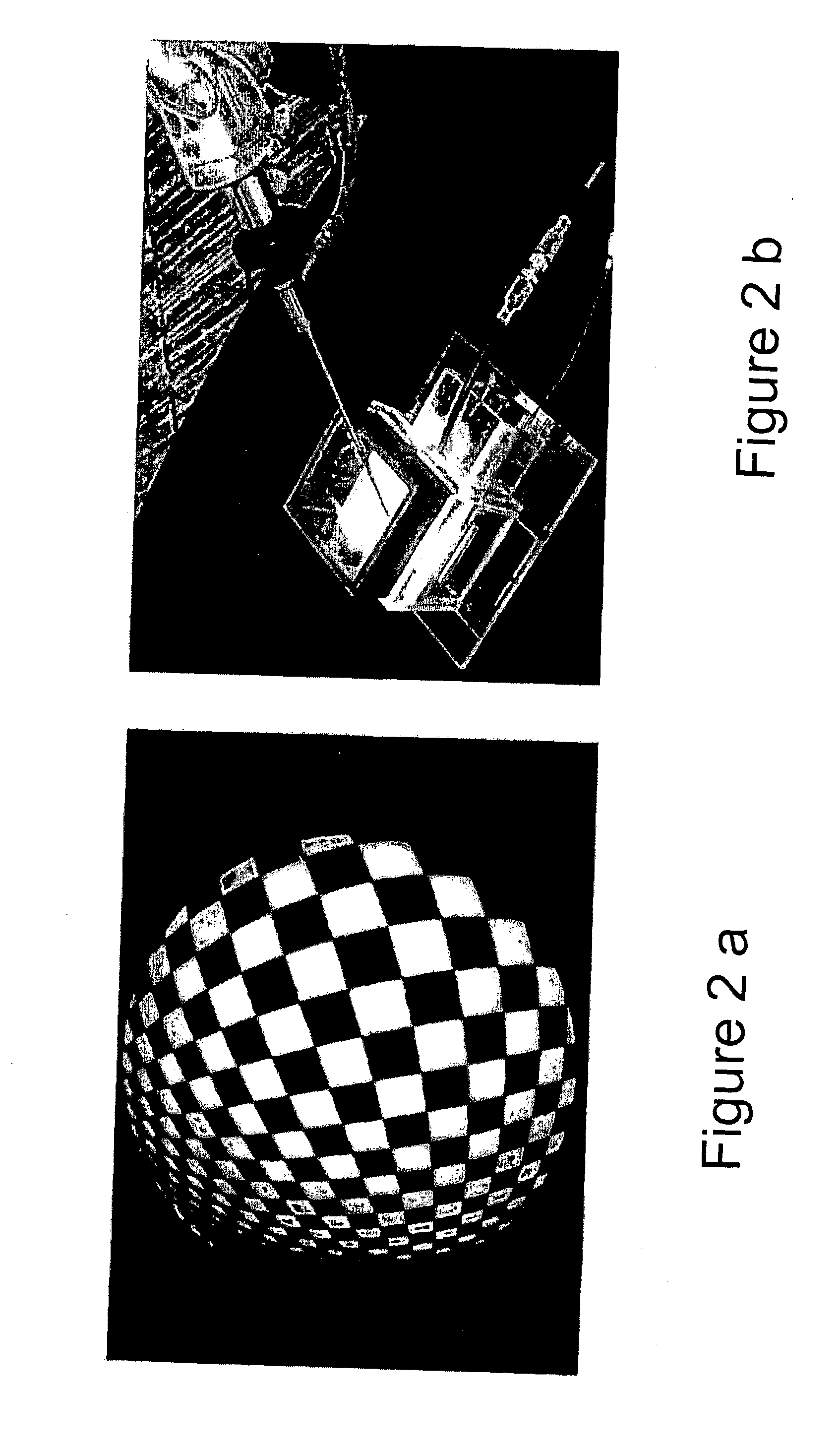 Method and apparatus for automatic camera calibration using one or more images of a checkerboard pattern