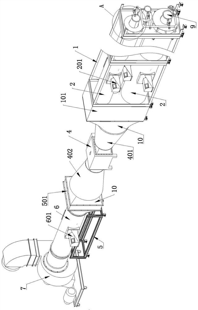 Oil smoke purifier purification efficiency detection device