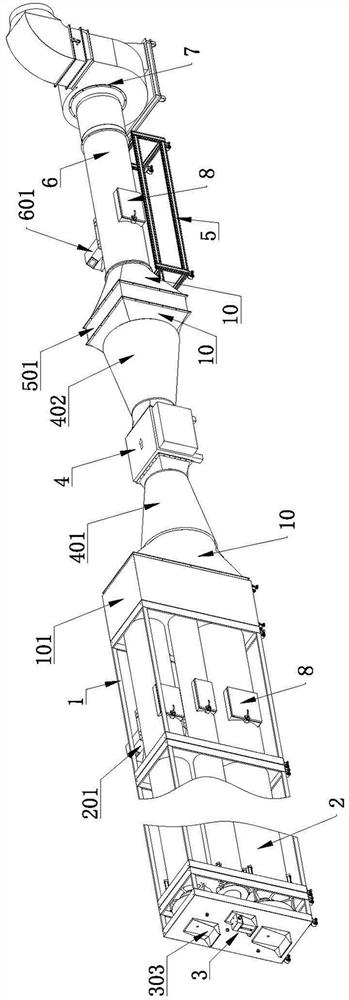 Oil smoke purifier purification efficiency detection device