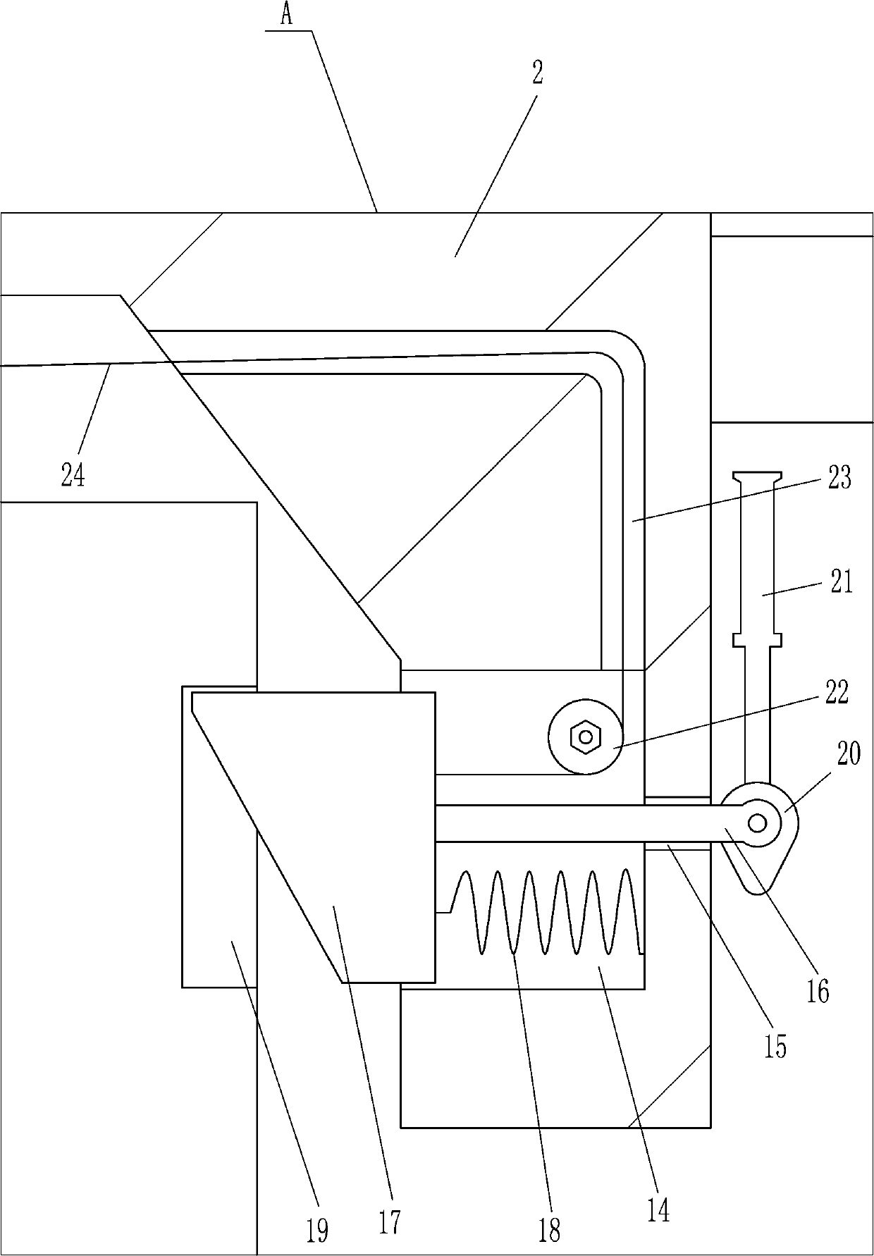 Diesel oil box type power station rainproof cloth automatic winding device