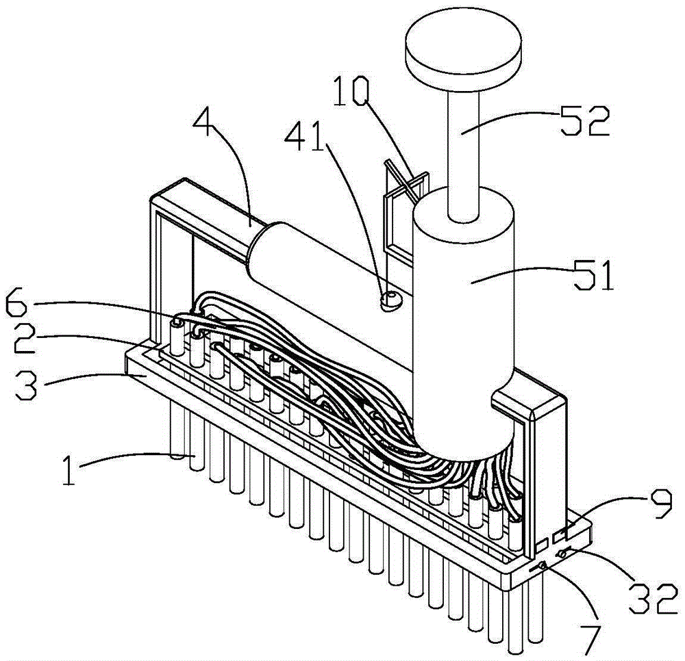 Puncher for countercurrent immunoelectrophoresis agar plate