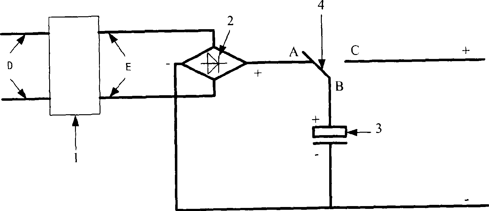 Power supply device for demagnetizer