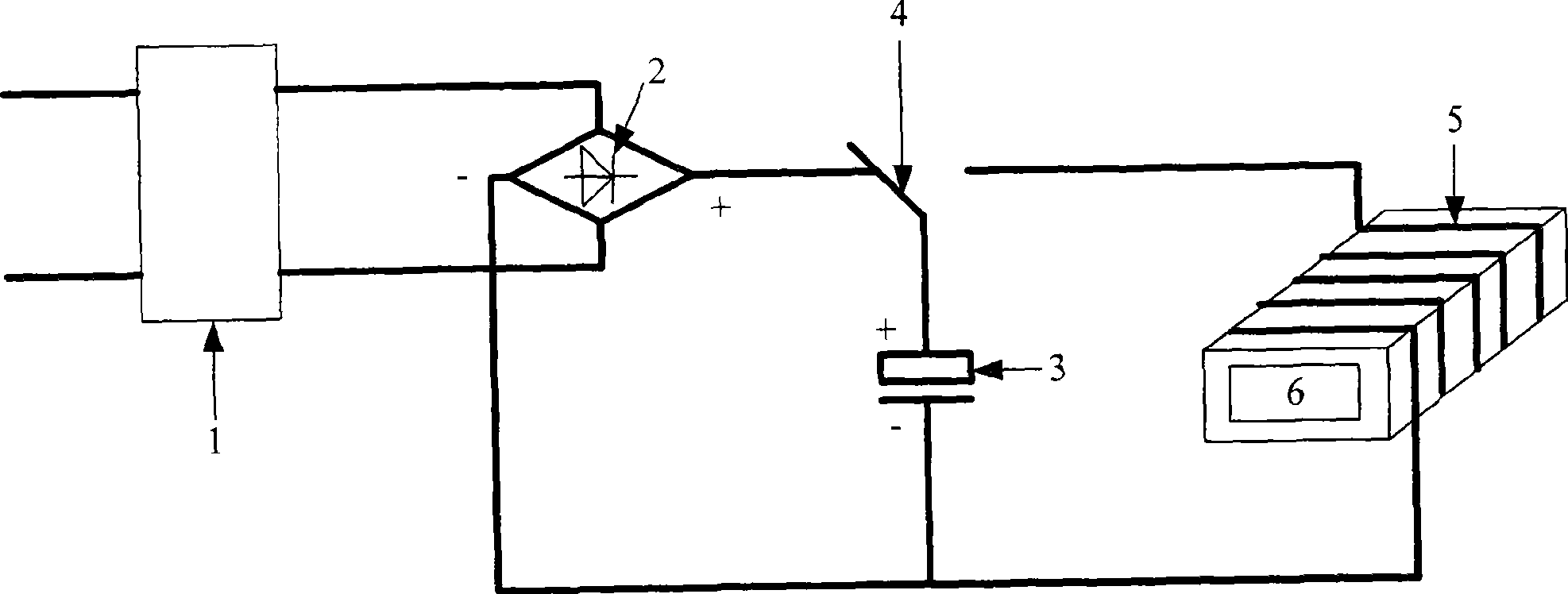 Power supply device for demagnetizer