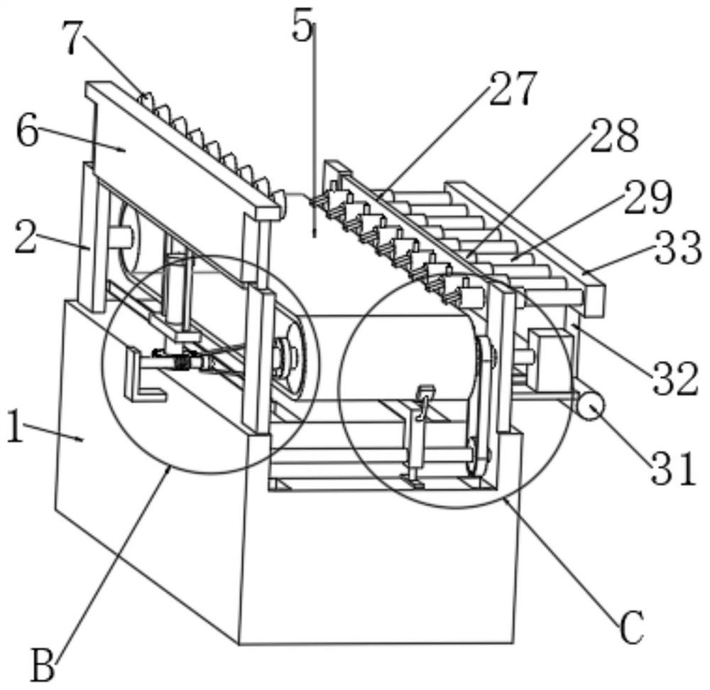 Building energy-saving construction conveying device based on mechanical transmission