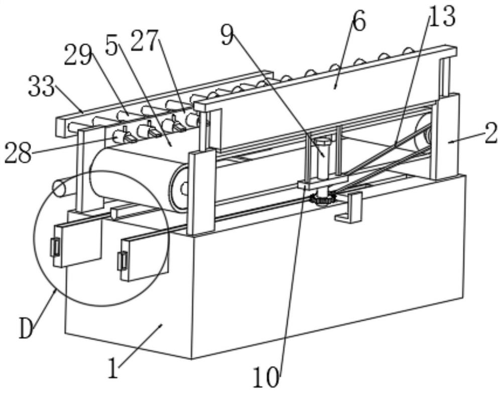 Building energy-saving construction conveying device based on mechanical transmission