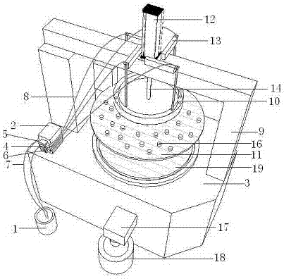 A kind of grinding device and grinding method of sapphire wafer