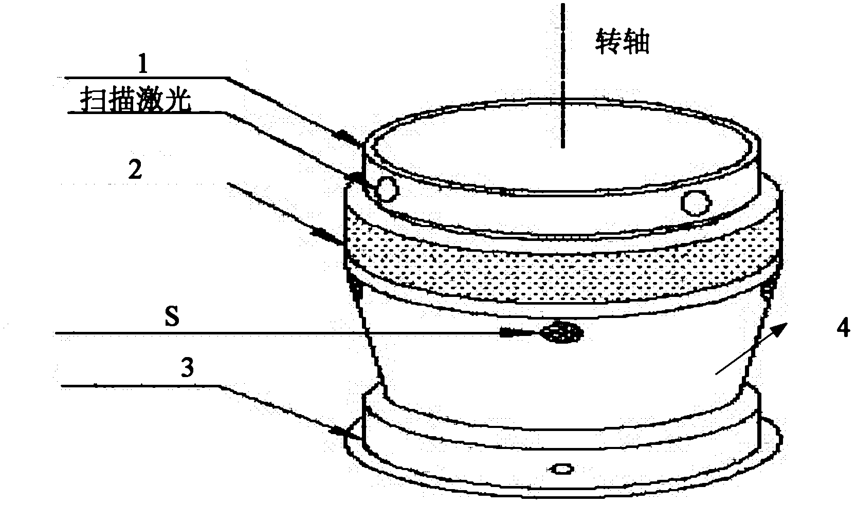 Total-station spatial measuring and positioning method based on optoelectronic scanning and ultrasound distance measurement