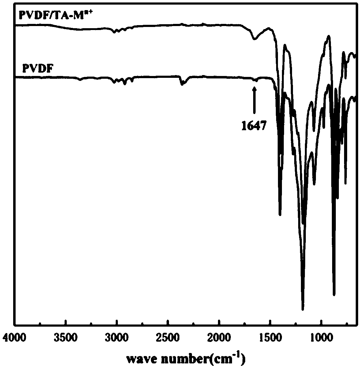 Hydrophilic modification method of high-flux PVDF porous membrane