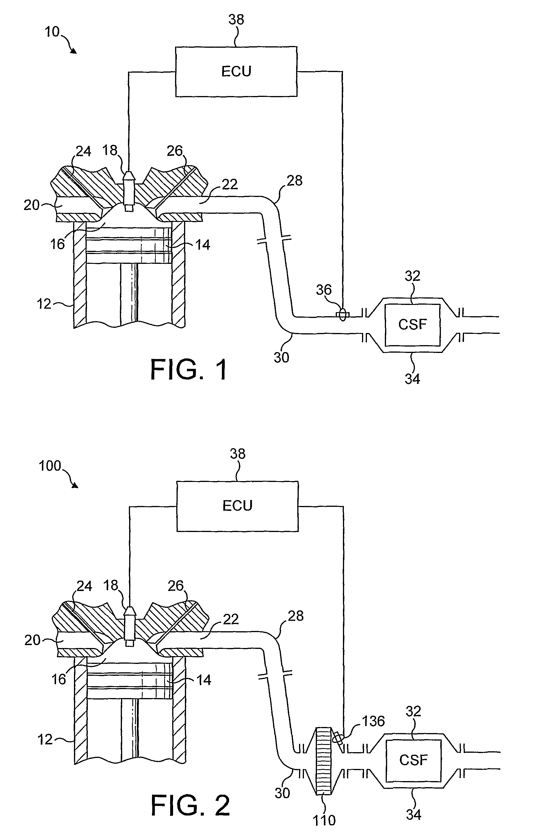 Exhaust system comprising catalysed soot filter