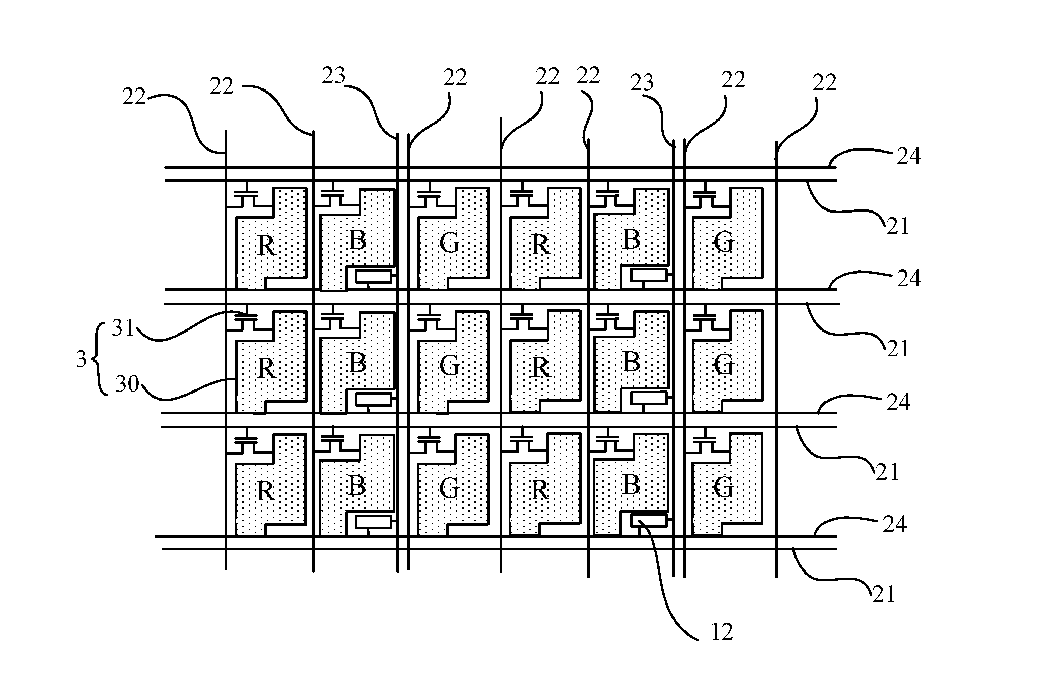 Liquid Crystal Display Touch Screen Array Substrate and the Corresponding Liquid Crystal Display Touch Screen