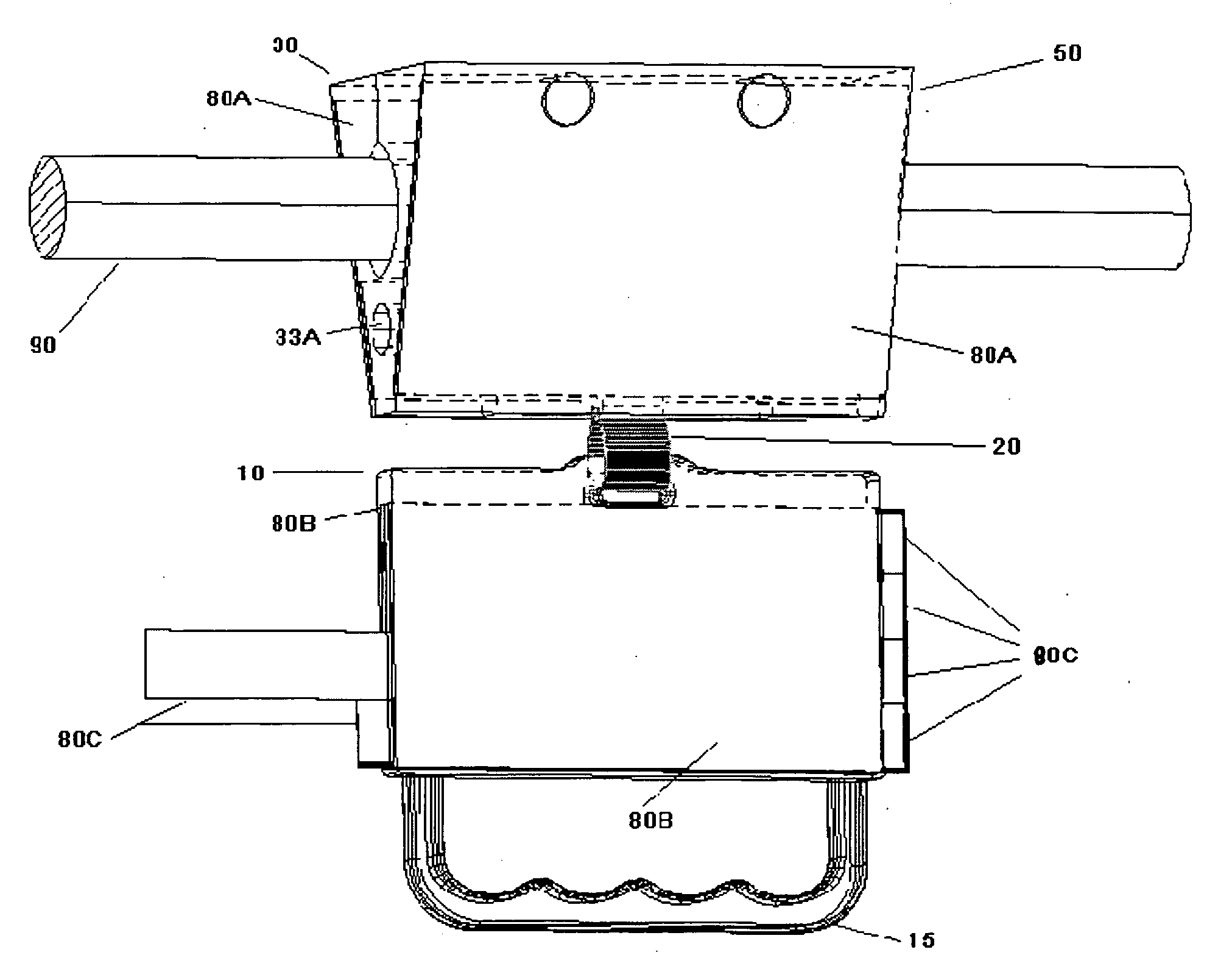 Handle with Advertising Areas