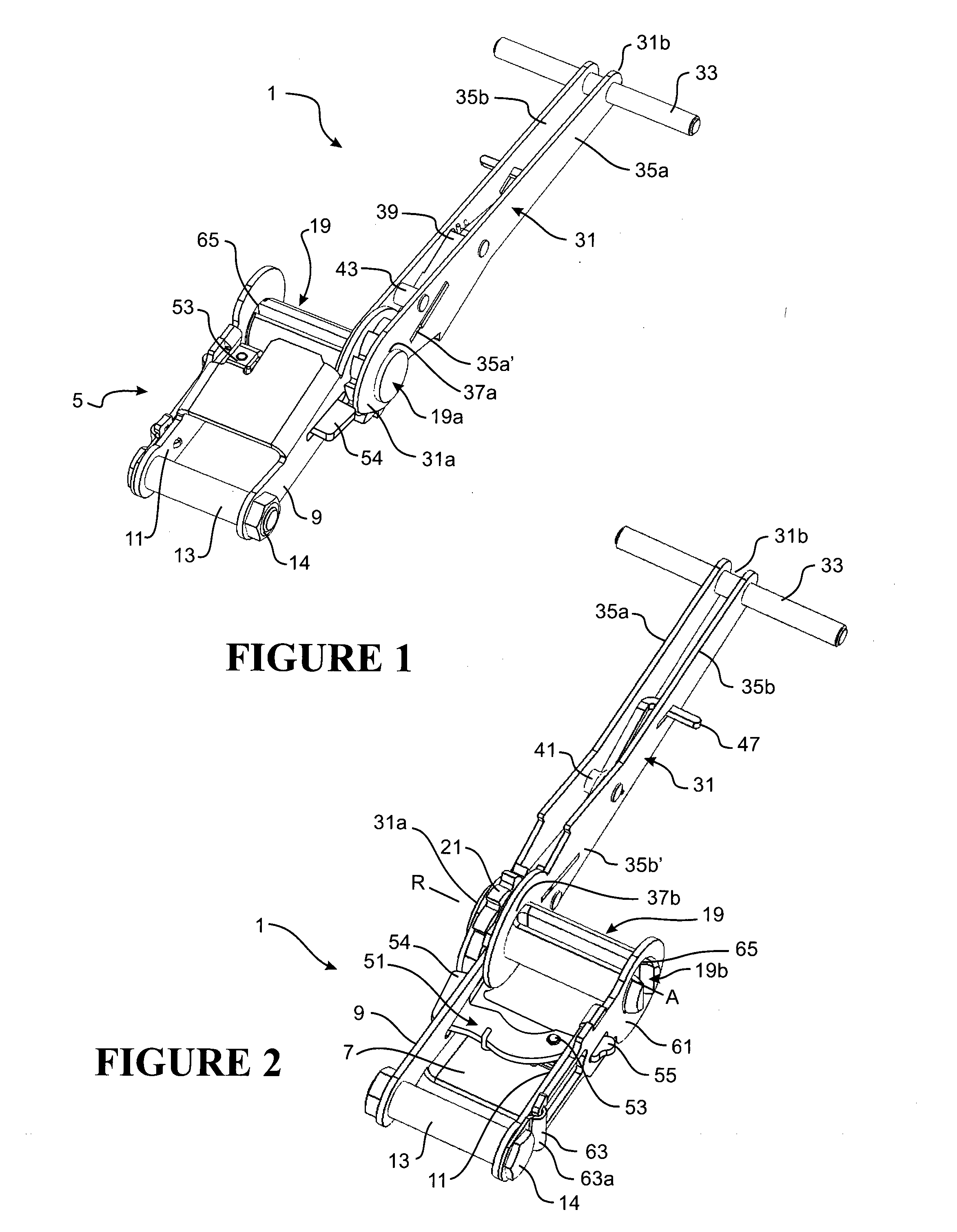 Side-loading ratchet device