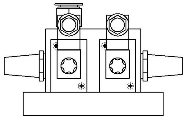 Combined integrated energy-saving adjustable electrical control pneumatic electrolytic aluminum crust breaking system