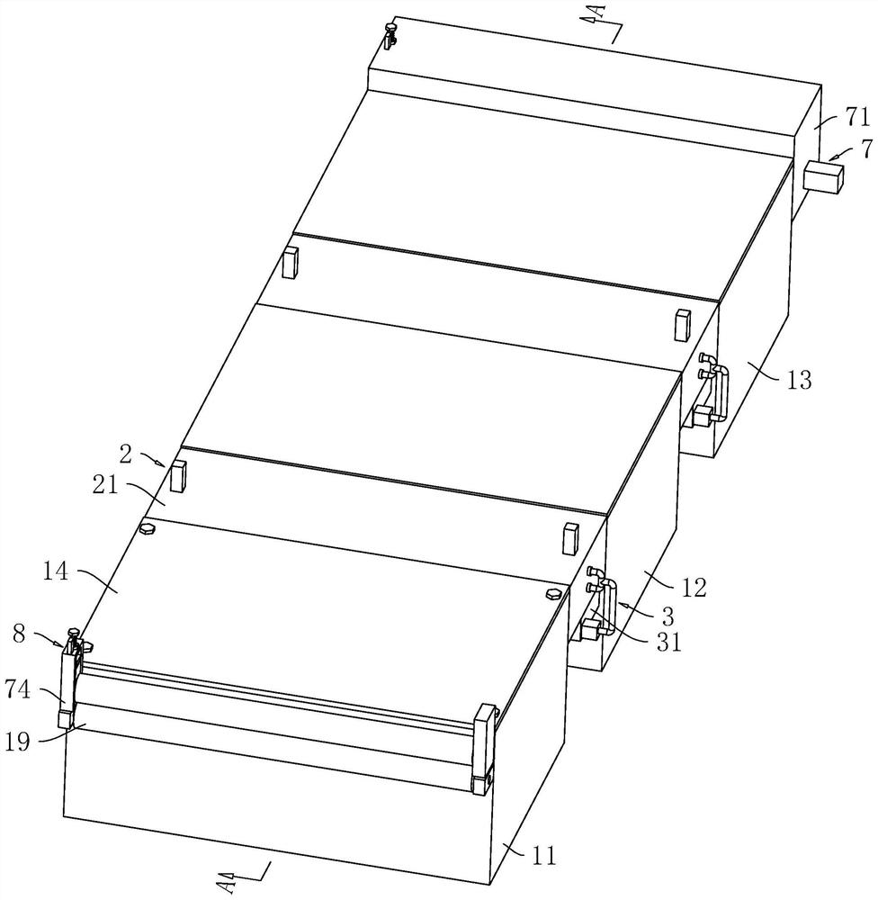 Desizing, scouring and bleaching combined machine