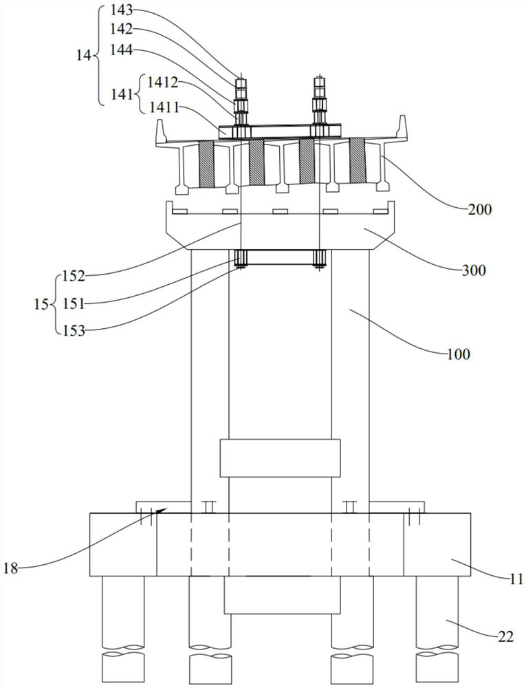 Bridge resetting bracket and bridge resetting method