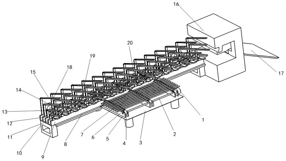 Anchor rod inclined head shearing device