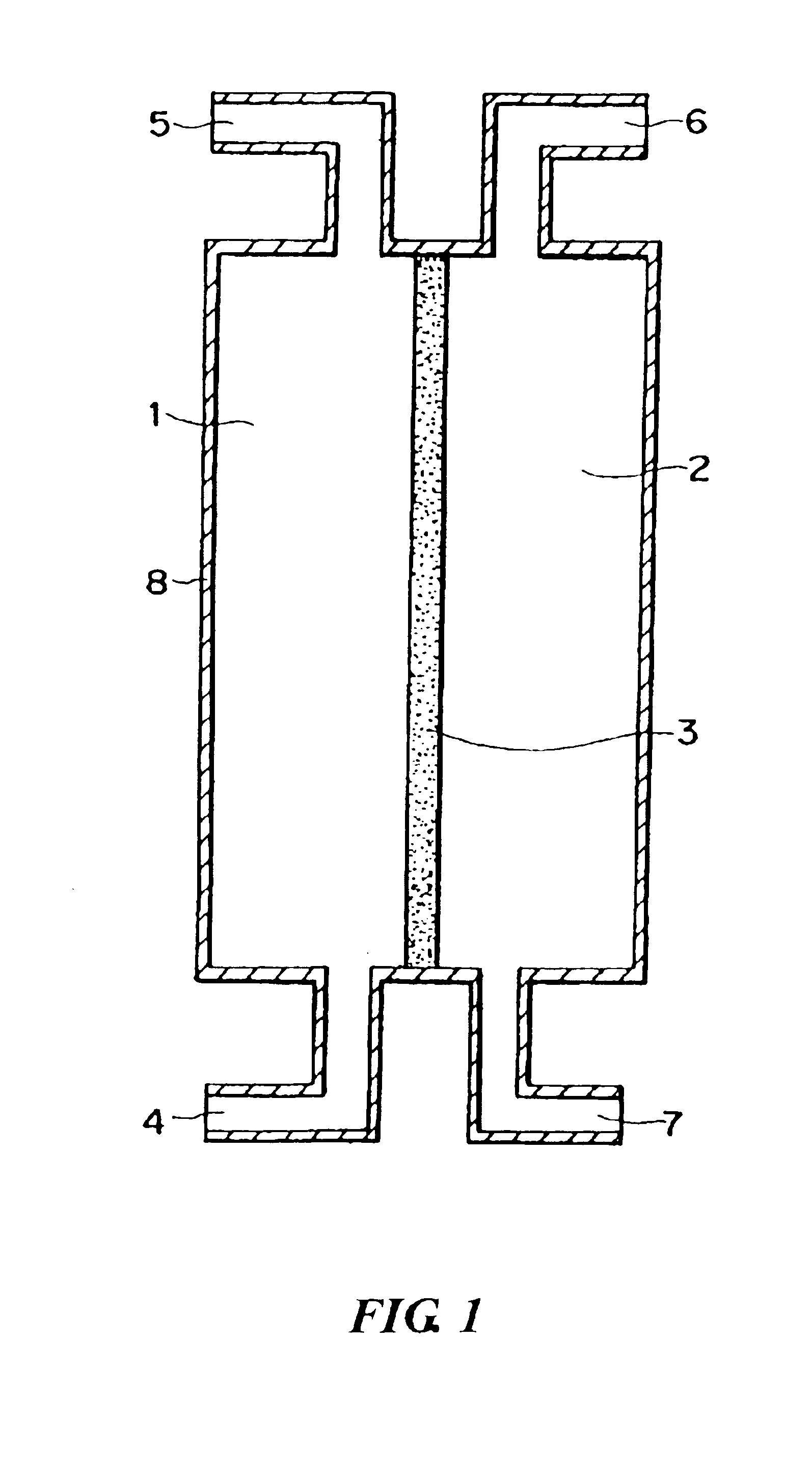 Reaction method utilizing diaphram type catalyst and apparatus therefor