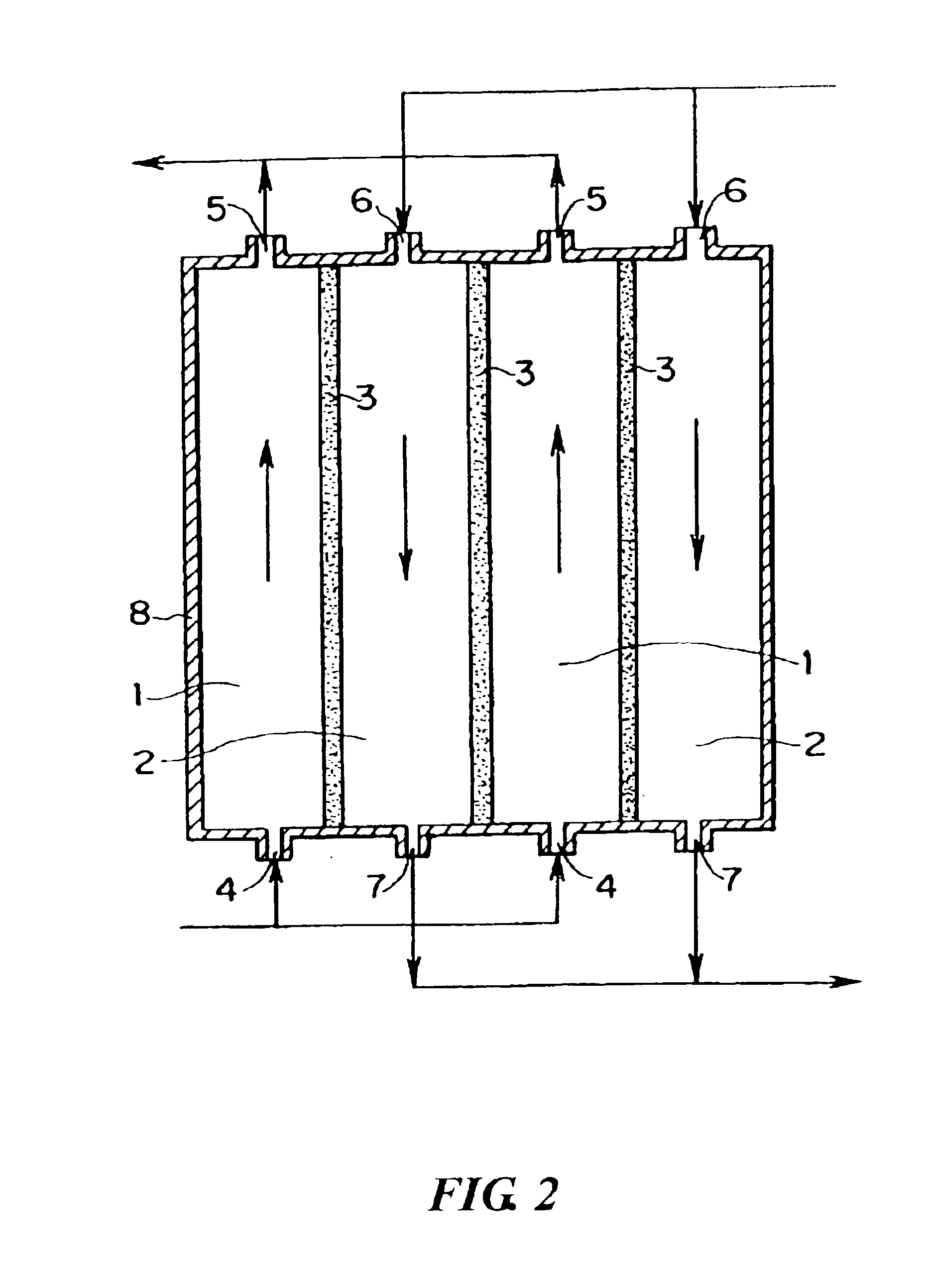 Reaction method utilizing diaphram type catalyst and apparatus therefor