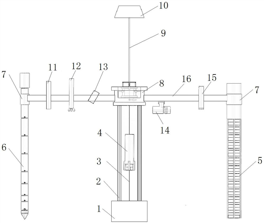 Seabed sand wave long-term observation device and observation method applied to internal wave development area