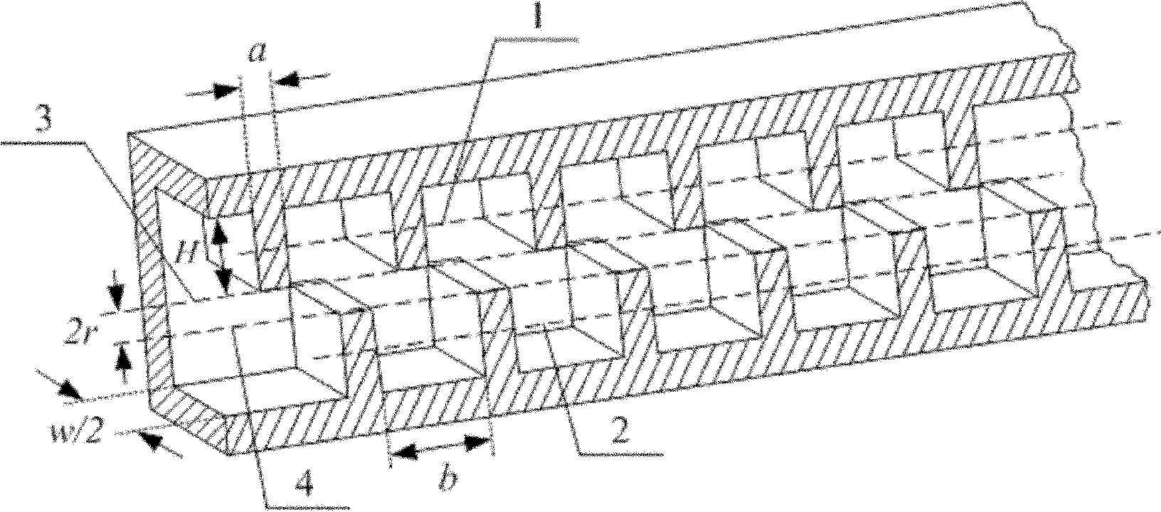 Energy coupling device suitable for rectangular-crossed double-gate slow-wave structure