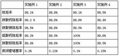 Special scale inhibitor for saline-alkali soil moistube and preparation method for special scale inhibitor