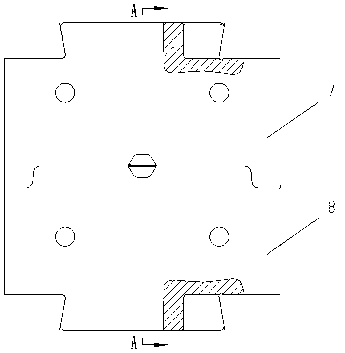 K3 brake beam end head forging process