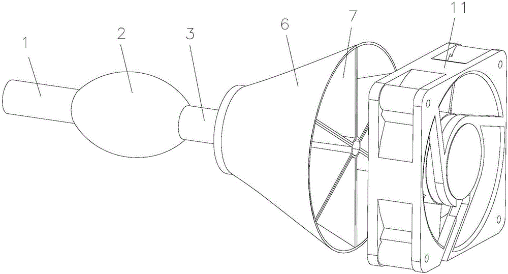 Heat dissipation device for high-pressure mercury lamp of projector