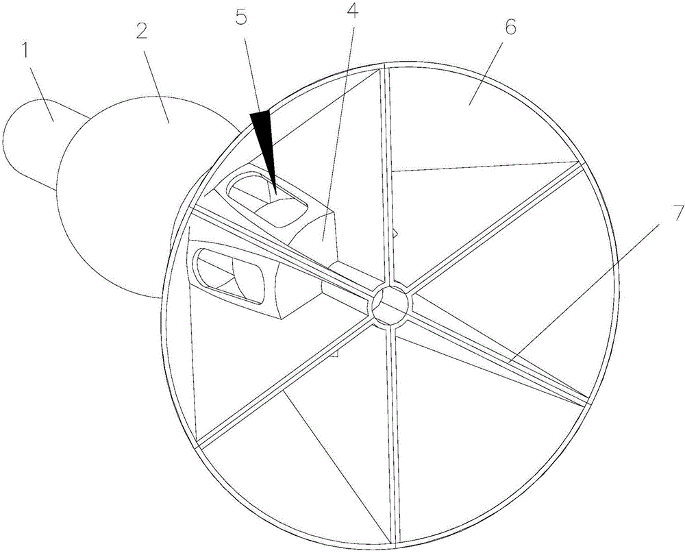 Heat dissipation device for high-pressure mercury lamp of projector