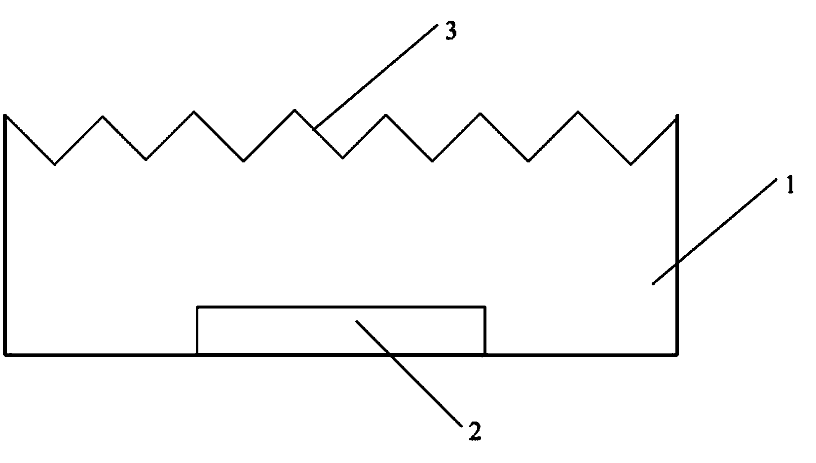 LED packaged structure and surface roughening method for same