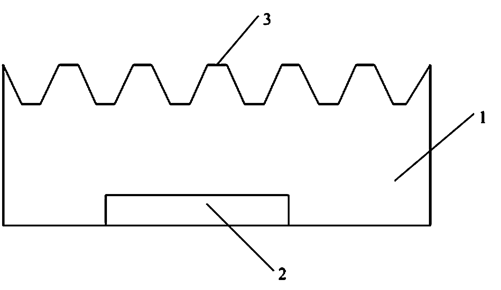 LED packaged structure and surface roughening method for same