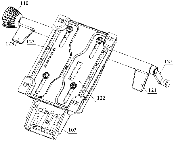 Chassis structure of swivel chair