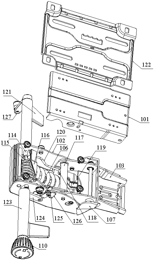 Chassis structure of swivel chair