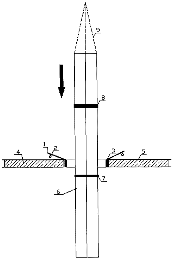 Tool type operating platform for pile foundation tremie extension