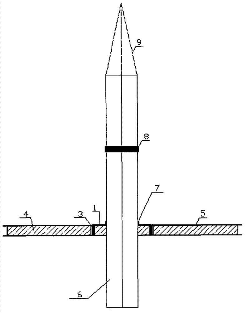 Tool type operating platform for pile foundation tremie extension