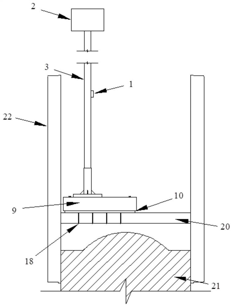 A leveling device for wind measuring instruments on large cables of long-span suspension bridges