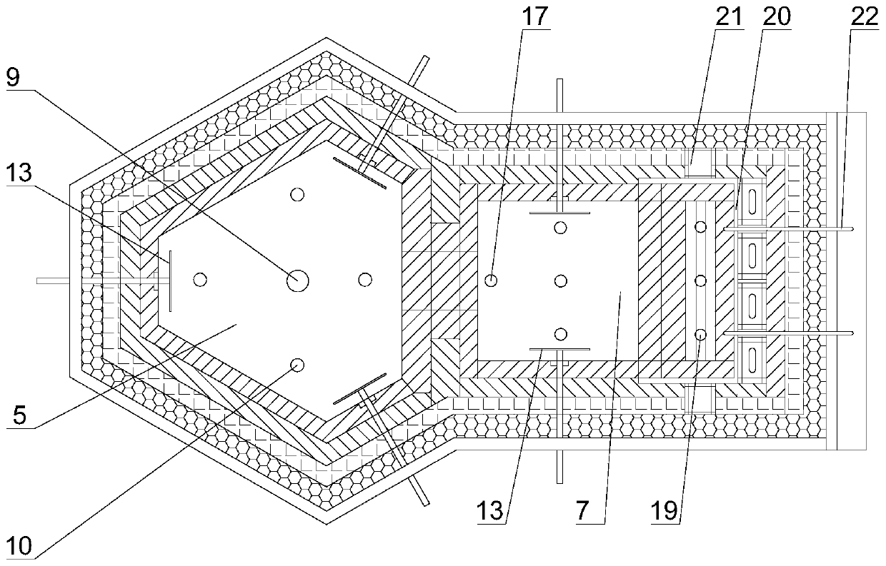 Electric melting crucible kiln for drawing flexible glass