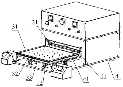 Unidirectional reinforcement material laminating system and method