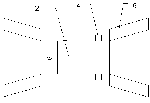 Open trench control drainage device for rice-wheat crop rotation farmlands