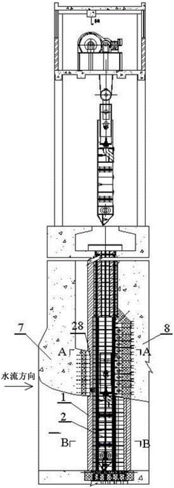 Improved method and structure for extra-high water head planar slide gate