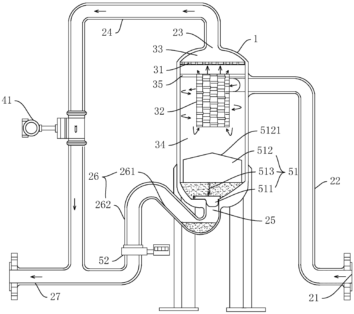 Self-excited moisture flow measuring device