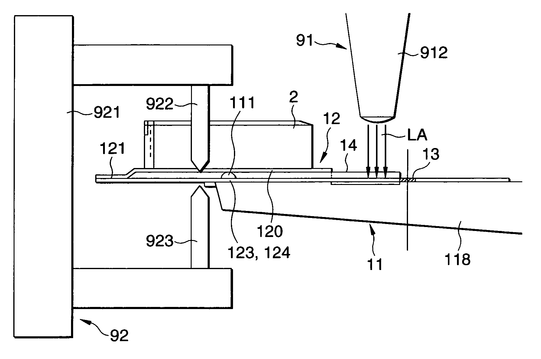 Method and apparatus for adjusting angular position of magnetic head unit