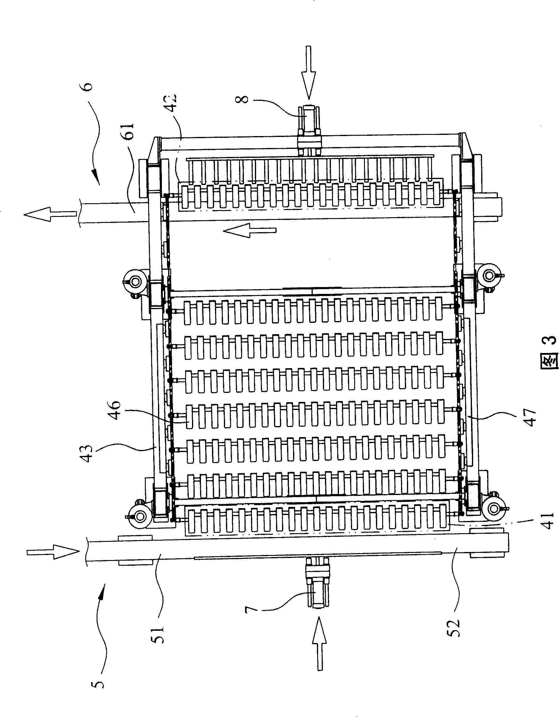 Materials allocating, storing and outputting equipment