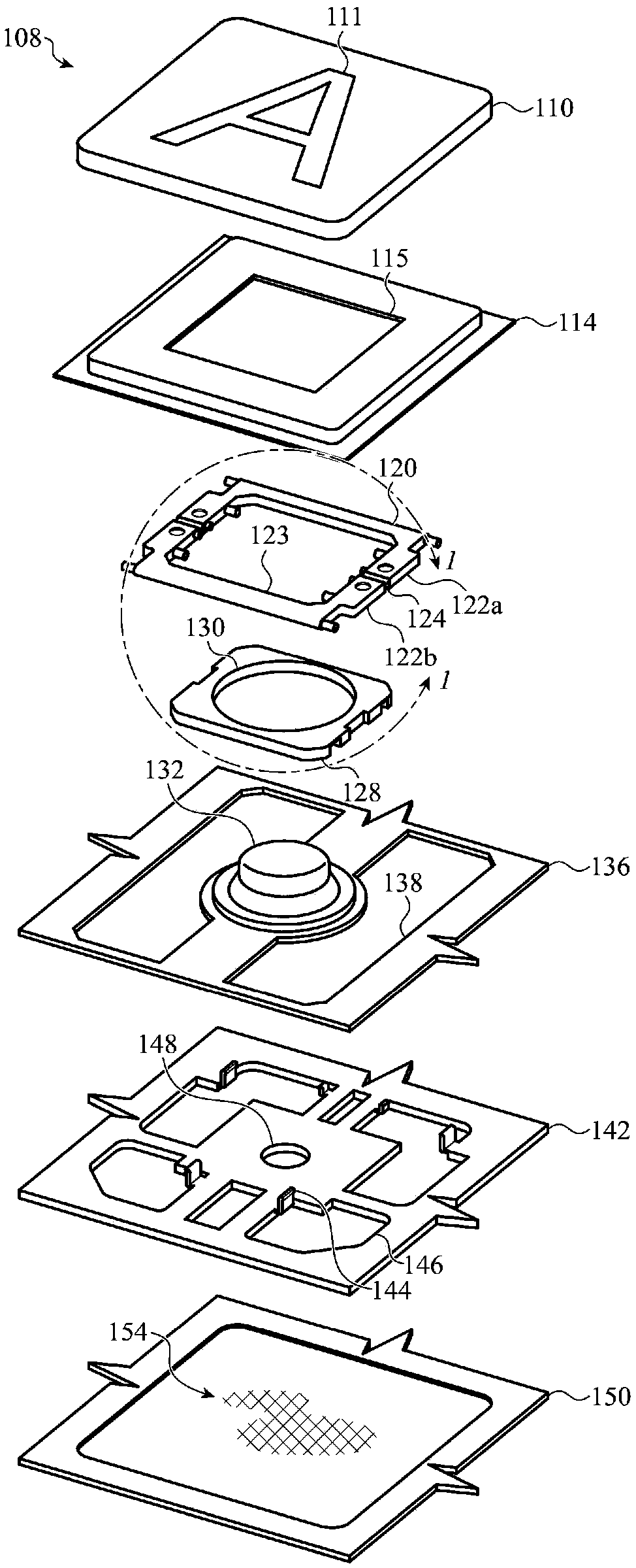 Low-travel illuminated key mechanism