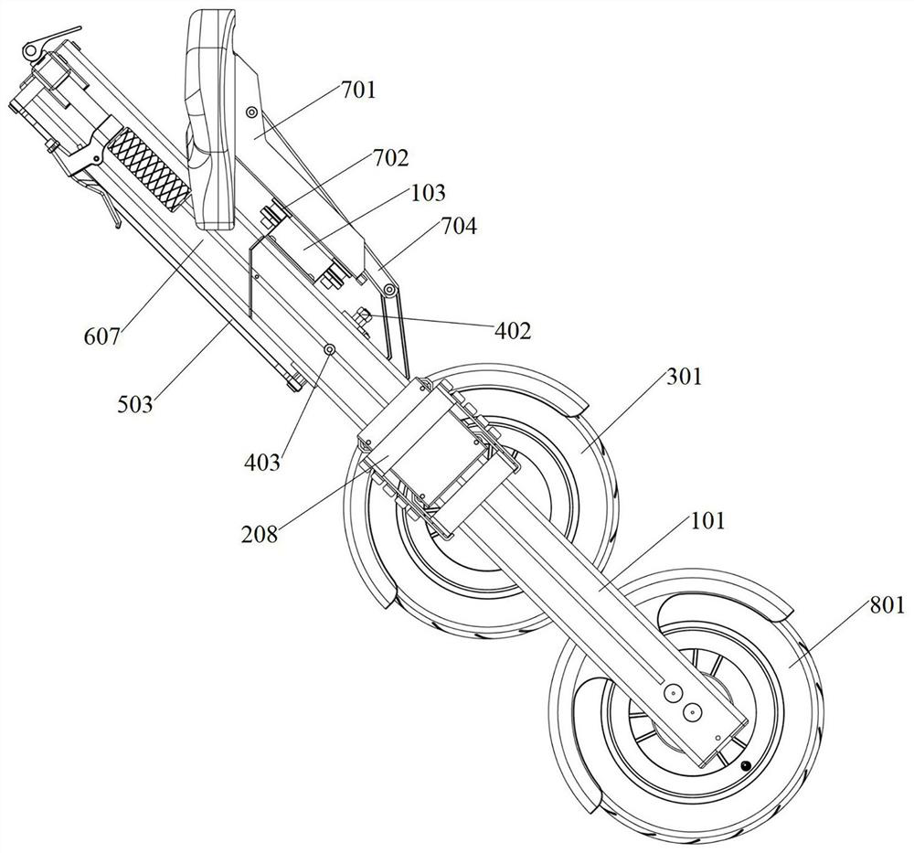 X-shaped fast folding sliding block driving bicycle